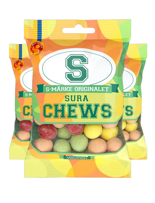 3 S-Marks sour chews (80g x 3)